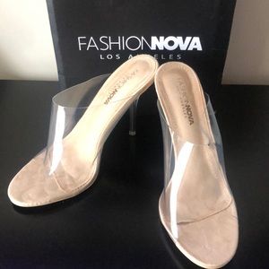 Nude fashion nova sandals